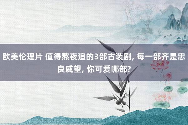 欧美伦理片 值得熬夜追的3部古装剧， 每一部齐是忠良威望， 你可爱哪部?